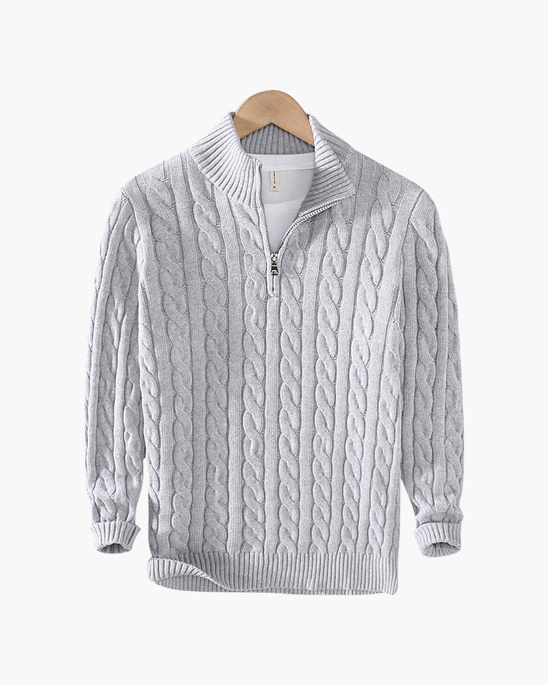 RENVO Half-Zip Sweater