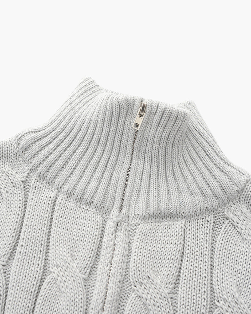 RENVO Half-Zip Sweater