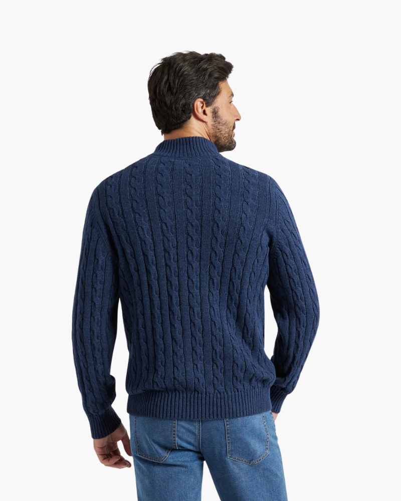 RENVO Half-Zip Sweater