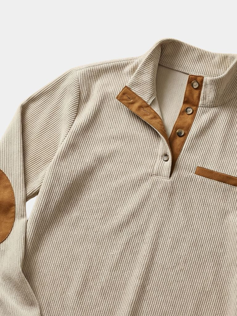 RENVO Monaco Henley Pullover