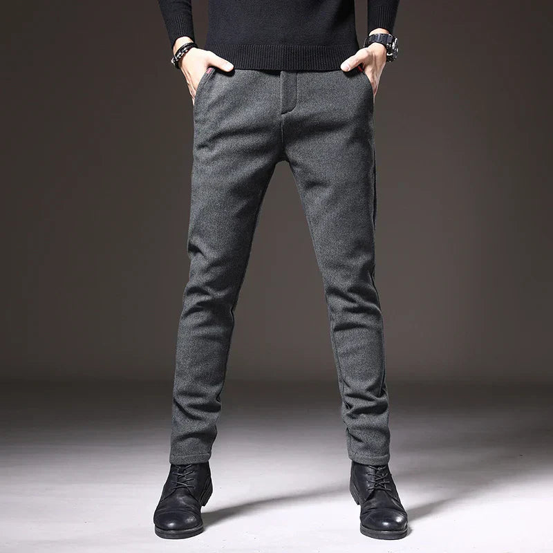 RENVO Slim Tapered Trousers