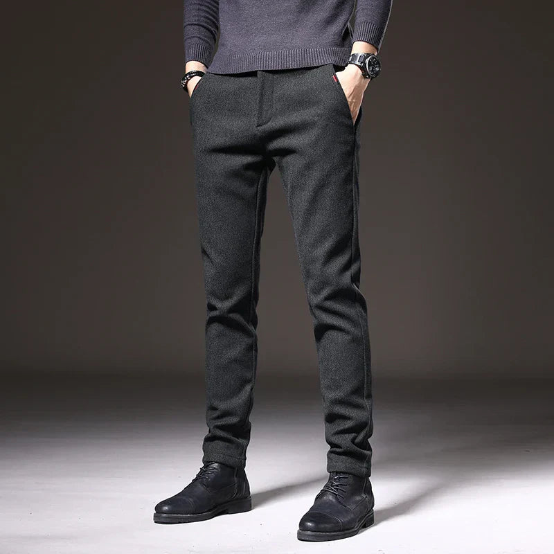 RENVO Slim Tapered Trousers