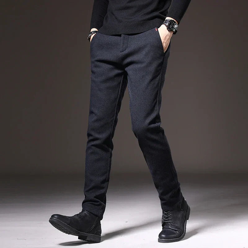 RENVO Slim Tapered Trousers