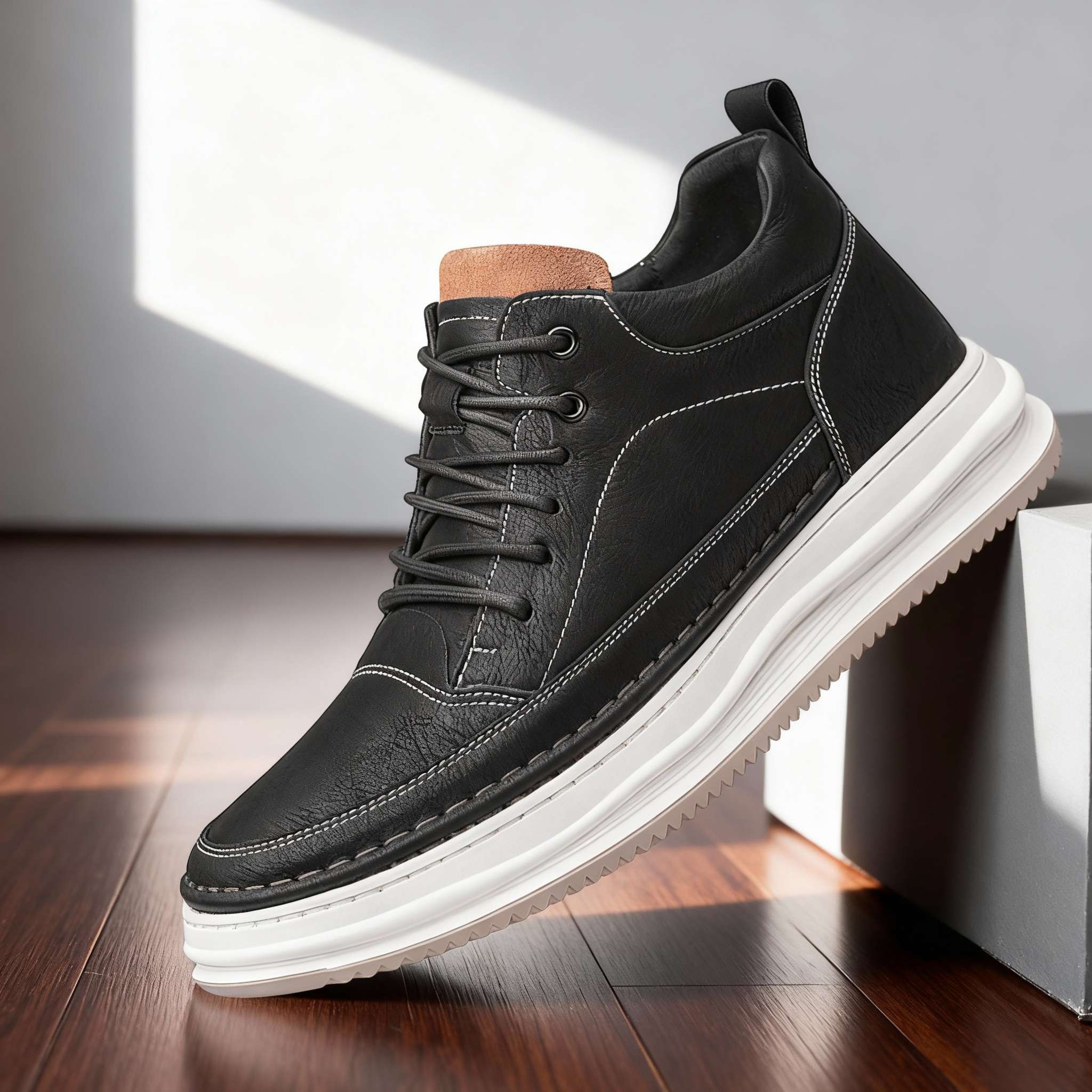 RENVO Oakfield Leather Sneakers