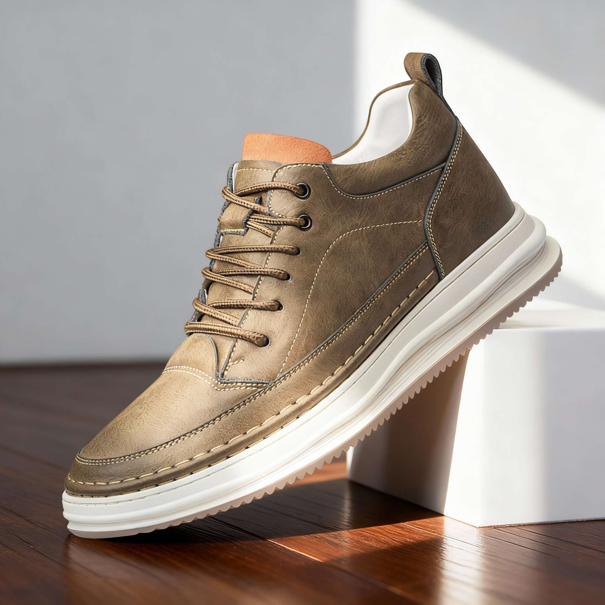RENVO Oakfield Leather Sneakers