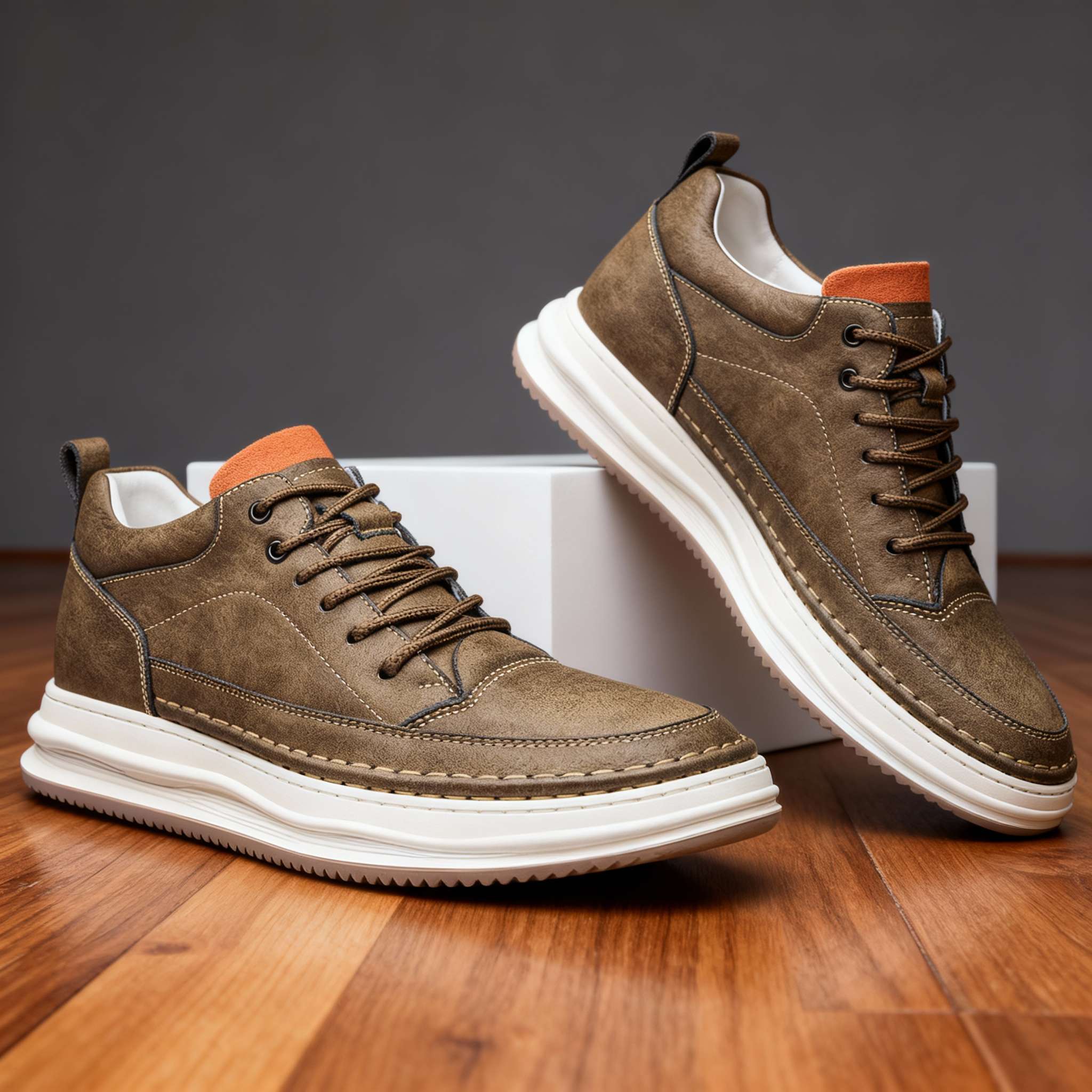RENVO Oakfield Leather Sneakers